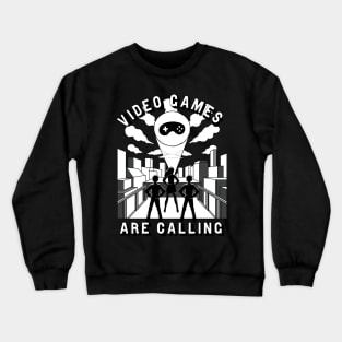 Video Games Are Calling Video Gamer Gifts Crewneck Sweatshirt